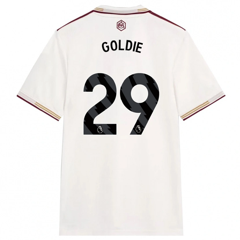 Danxen Herren Teyah Goldie #29 Creme Weiß Burgunderrot Ausweichtrikot Trikot 2025/26 T-Shirt Österreich