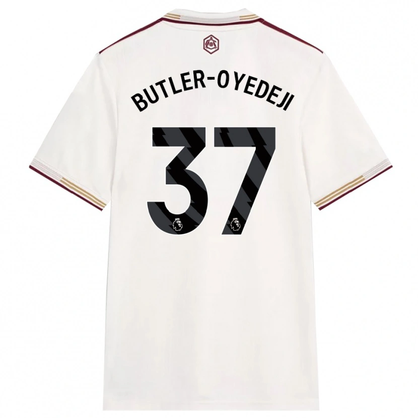 Danxen Herren Nathan Butler-Oyedeji #37 Creme Weiß Burgunderrot Ausweichtrikot Trikot 2025/26 T-Shirt Österreich