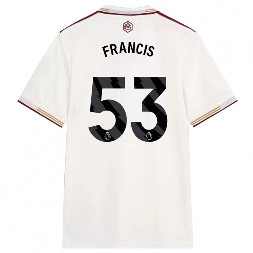 Danxen Herren Jack Henry Francis #53 Creme Weiß Burgunderrot Ausweichtrikot Trikot 2025/26 T-Shirt Österreich