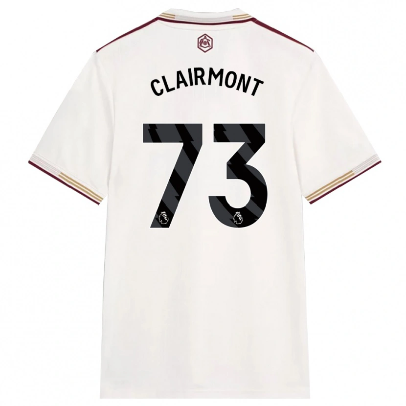 Danxen Herren Reece Clairmont #73 Creme Weiß Burgunderrot Ausweichtrikot Trikot 2025/26 T-Shirt Österreich