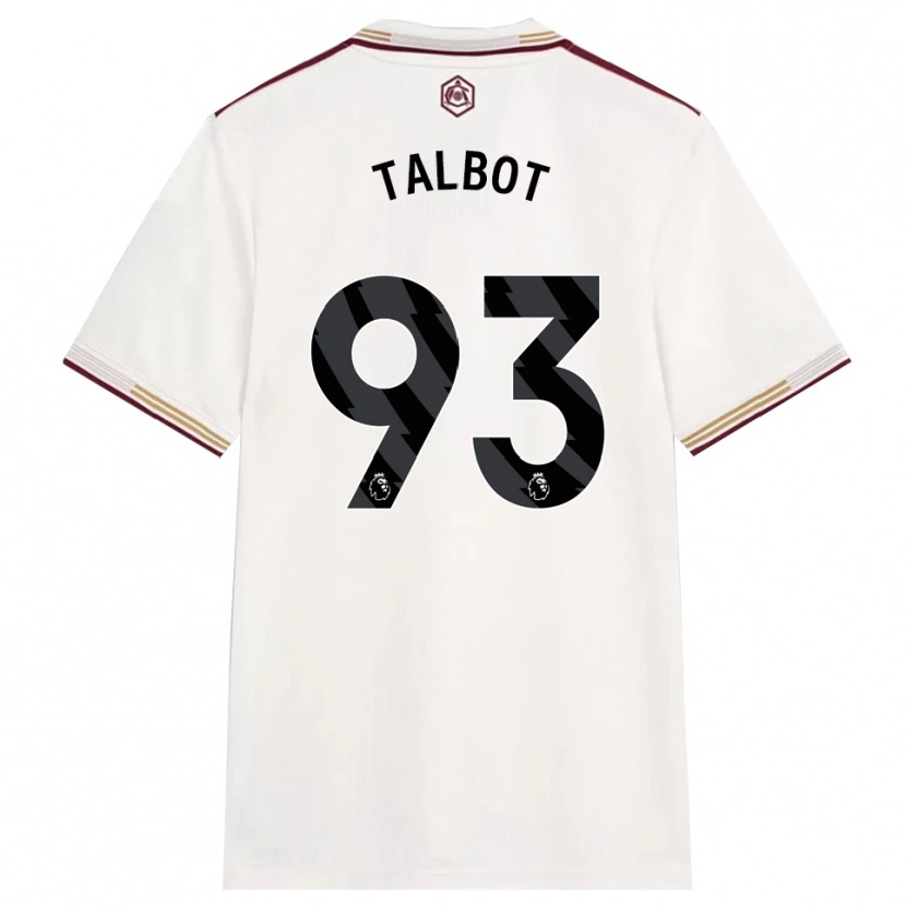 Danxen Herren Jack Talbot #93 Creme Weiß Burgunderrot Ausweichtrikot Trikot 2025/26 T-Shirt Österreich