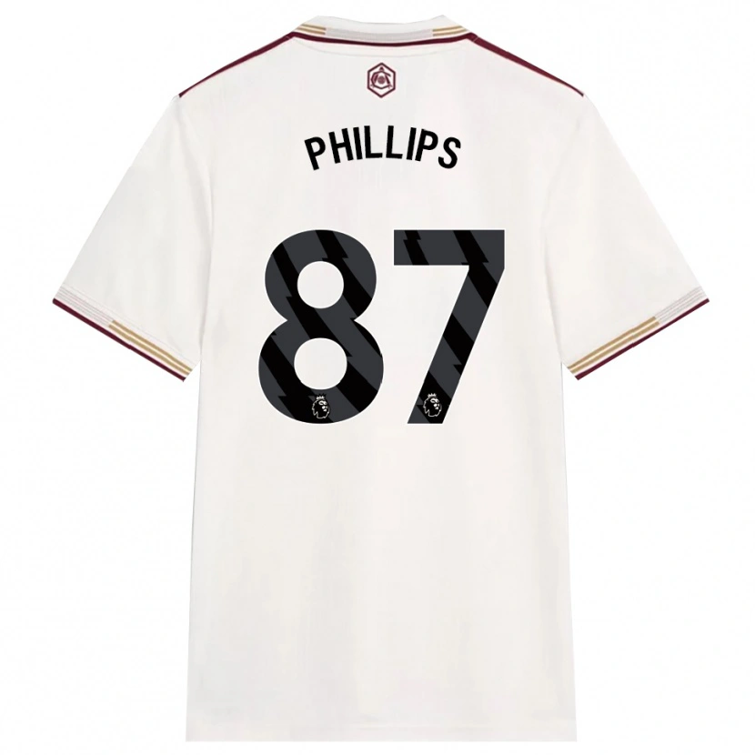 Danxen Herren Bowen Phillips #87 Creme Weiß Burgunderrot Ausweichtrikot Trikot 2025/26 T-Shirt Österreich