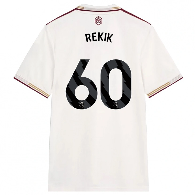 Danxen Herren Omar Rekik #60 Creme Weiß Burgunderrot Ausweichtrikot Trikot 2025/26 T-Shirt Österreich