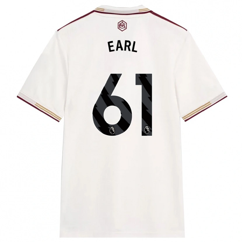 Danxen Herren Madison Earl #61 Creme Weiß Burgunderrot Ausweichtrikot Trikot 2025/26 T-Shirt Österreich