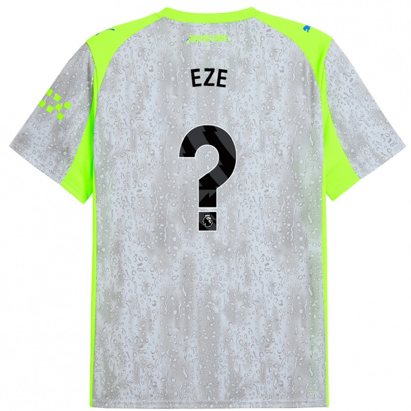 Danxen Herren David Eze #0 Grau Gelb Ausweichtrikot Trikot 2025/26 T-Shirt Österreich