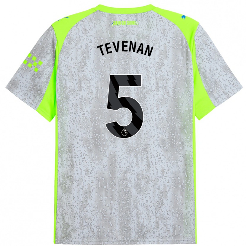 Danxen Herren Oliver Tevenan #5 Grau Gelb Ausweichtrikot Trikot 2025/26 T-Shirt Österreich