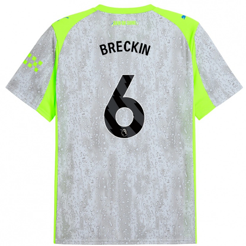 Danxen Herren Kian Breckin #6 Grau Gelb Ausweichtrikot Trikot 2025/26 T-Shirt Österreich