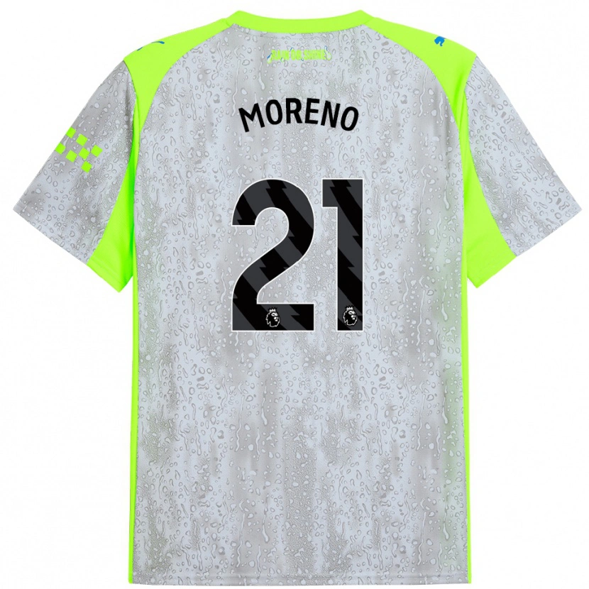 Danxen Herren Marlos Moreno #21 Grau Gelb Ausweichtrikot Trikot 2025/26 T-Shirt Österreich