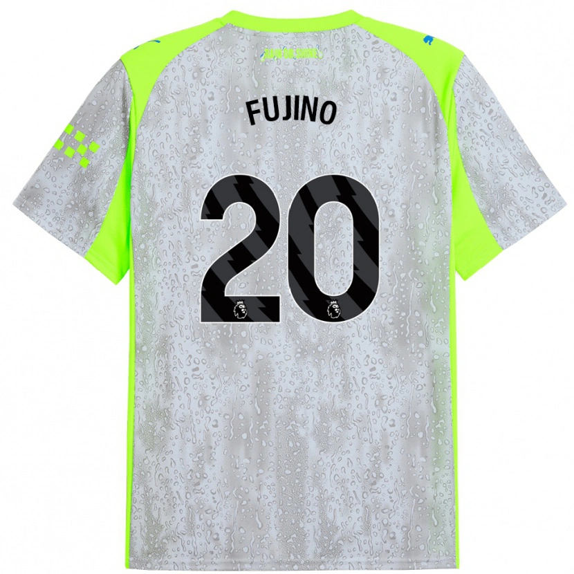 Danxen Herren Aoba Fujino #20 Grau Gelb Ausweichtrikot Trikot 2025/26 T-Shirt Österreich