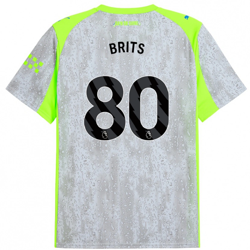Danxen Herren Spike Brits #80 Grau Gelb Ausweichtrikot Trikot 2025/26 T-Shirt Österreich