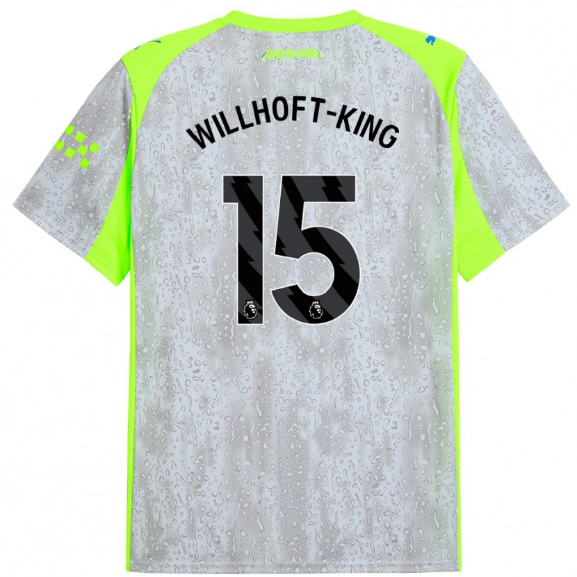 Danxen Herren Han Willhoft-King #15 Grau Gelb Ausweichtrikot Trikot 2025/26 T-Shirt Österreich