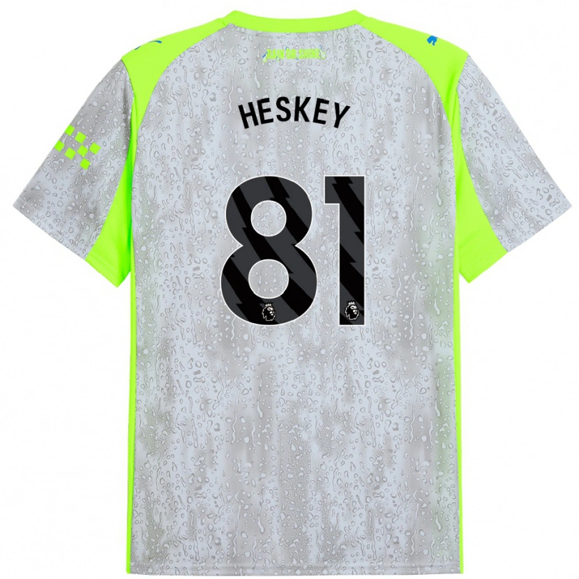 Danxen Herren Jaden Heskey #81 Grau Gelb Ausweichtrikot Trikot 2025/26 T-Shirt Österreich