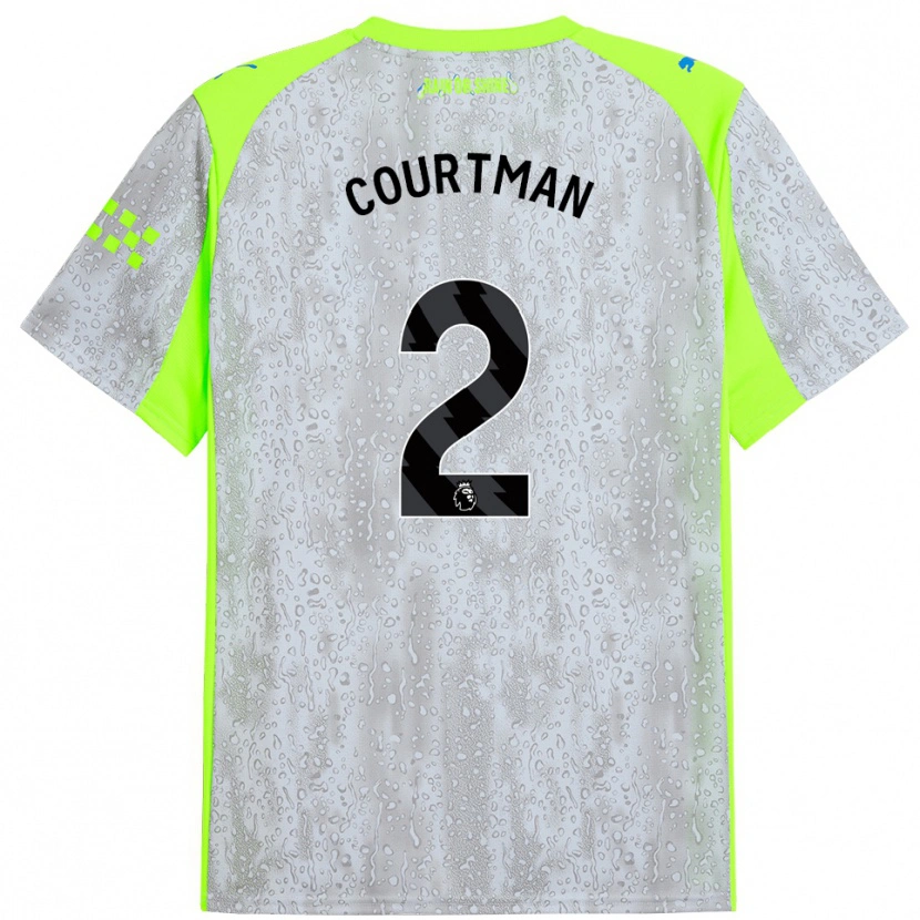 Danxen Herren Charlie Courtman #2 Grau Gelb Ausweichtrikot Trikot 2025/26 T-Shirt Österreich