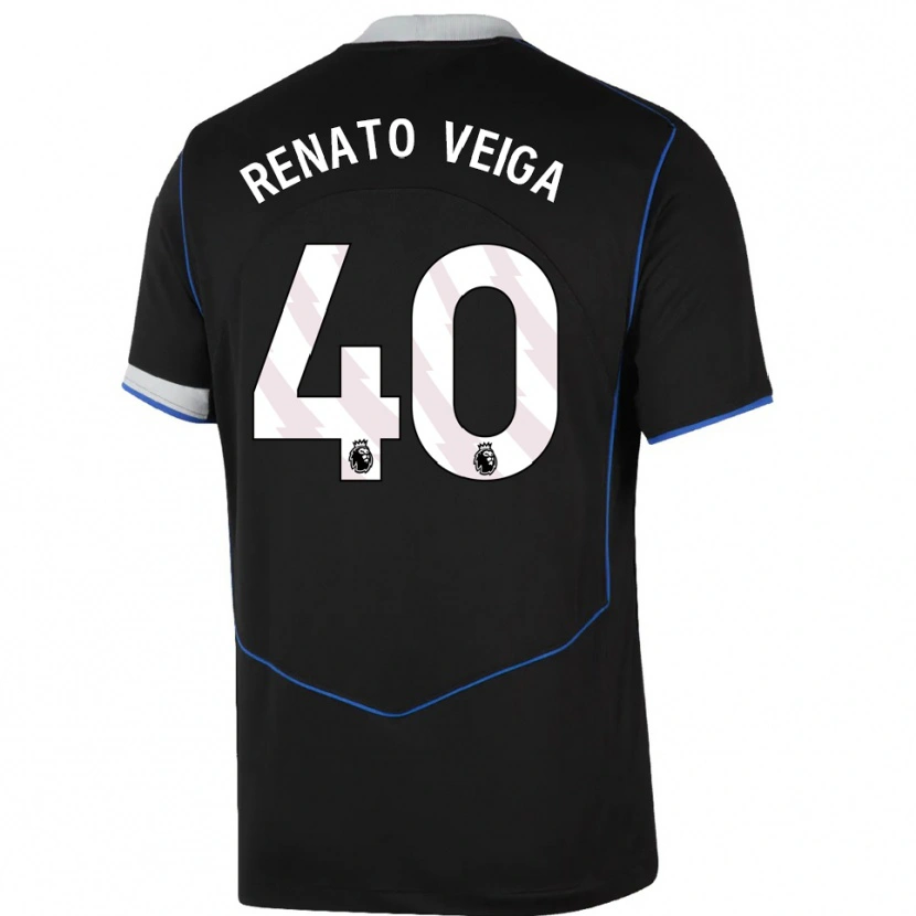 Danxen Herren Renato Veiga #40 Schwarz Blau Silber Ausweichtrikot Trikot 2025/26 T-Shirt Österreich