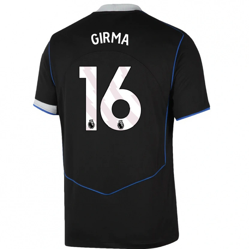Danxen Herren Naomi Girma #16 Schwarz Blau Silber Ausweichtrikot Trikot 2025/26 T-Shirt Österreich