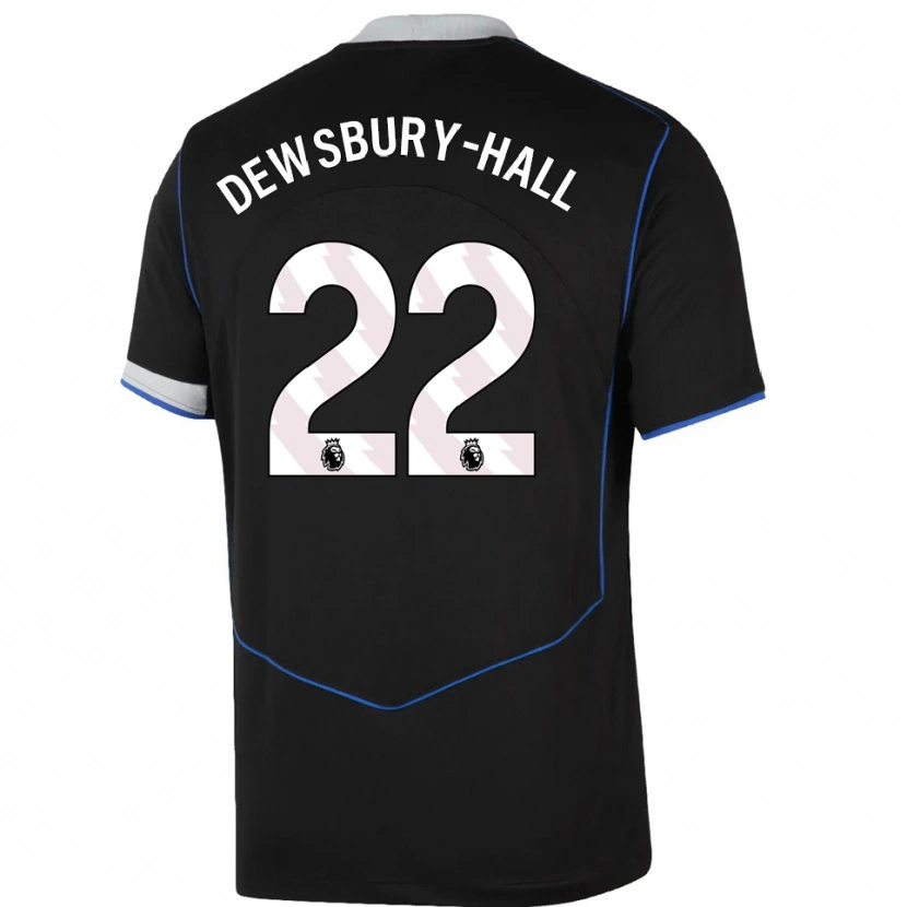 Danxen Herren Kiernan Dewsbury-Hall #22 Schwarz Blau Silber Ausweichtrikot Trikot 2025/26 T-Shirt Österreich