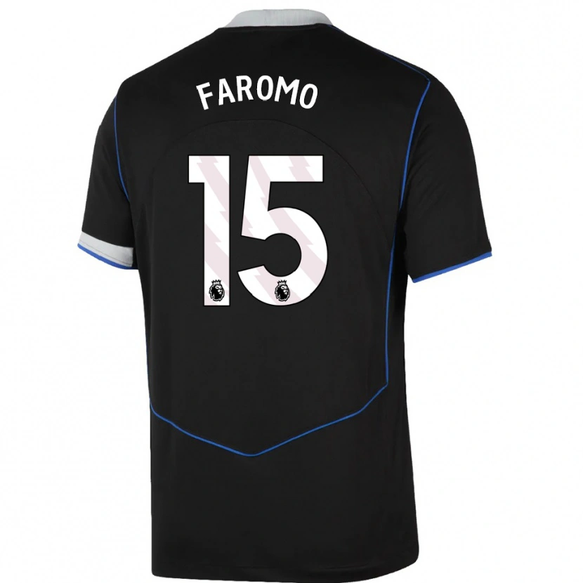 Danxen Herren Trey Faromo #15 Schwarz Blau Silber Ausweichtrikot Trikot 2025/26 T-Shirt Österreich