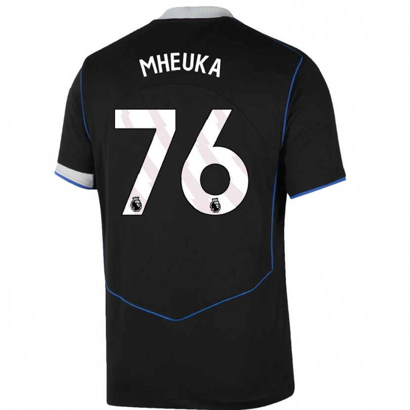 Danxen Herren Shumaira Mheuka #76 Schwarz Blau Silber Ausweichtrikot Trikot 2025/26 T-Shirt Österreich