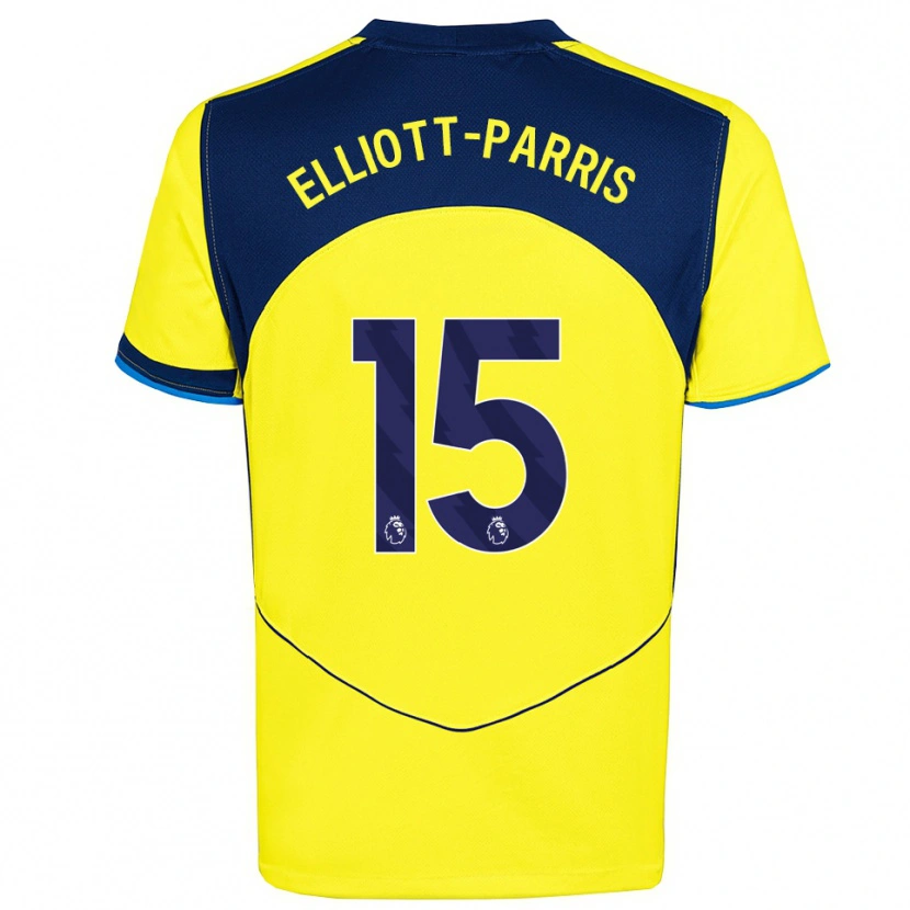 Danxen Herren Reiss Elliott-Parris #15 Gelb Marineblau Ausweichtrikot Trikot 2025/26 T-Shirt Österreich
