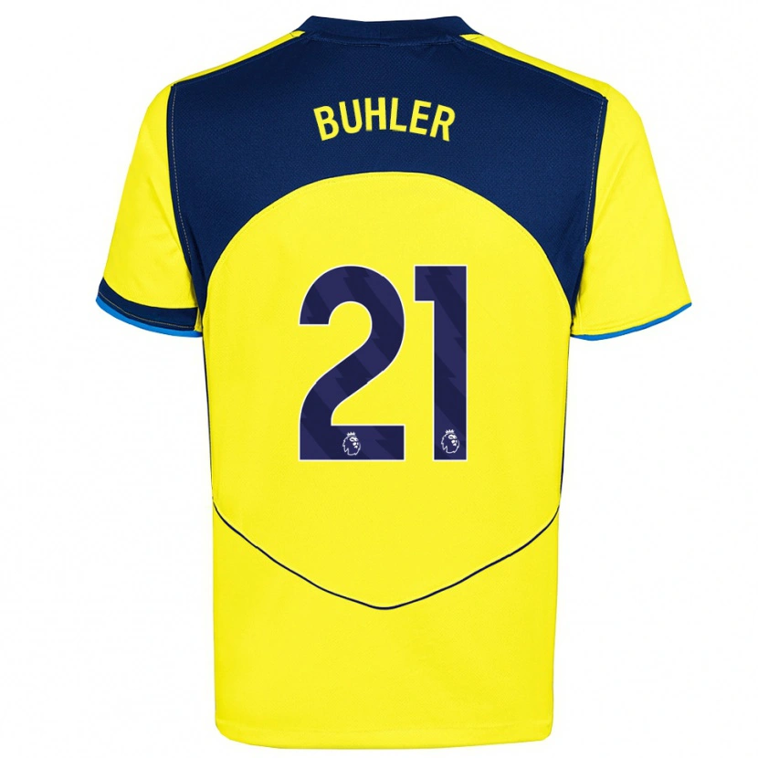 Danxen Herren Luana Bühler #21 Gelb Marineblau Ausweichtrikot Trikot 2025/26 T-Shirt Österreich