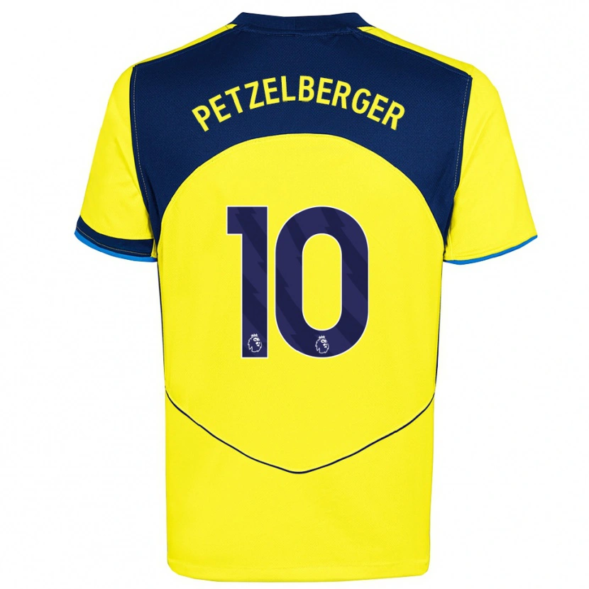 Danxen Herren Ramona Petzelberger #10 Gelb Marineblau Ausweichtrikot Trikot 2025/26 T-Shirt Österreich