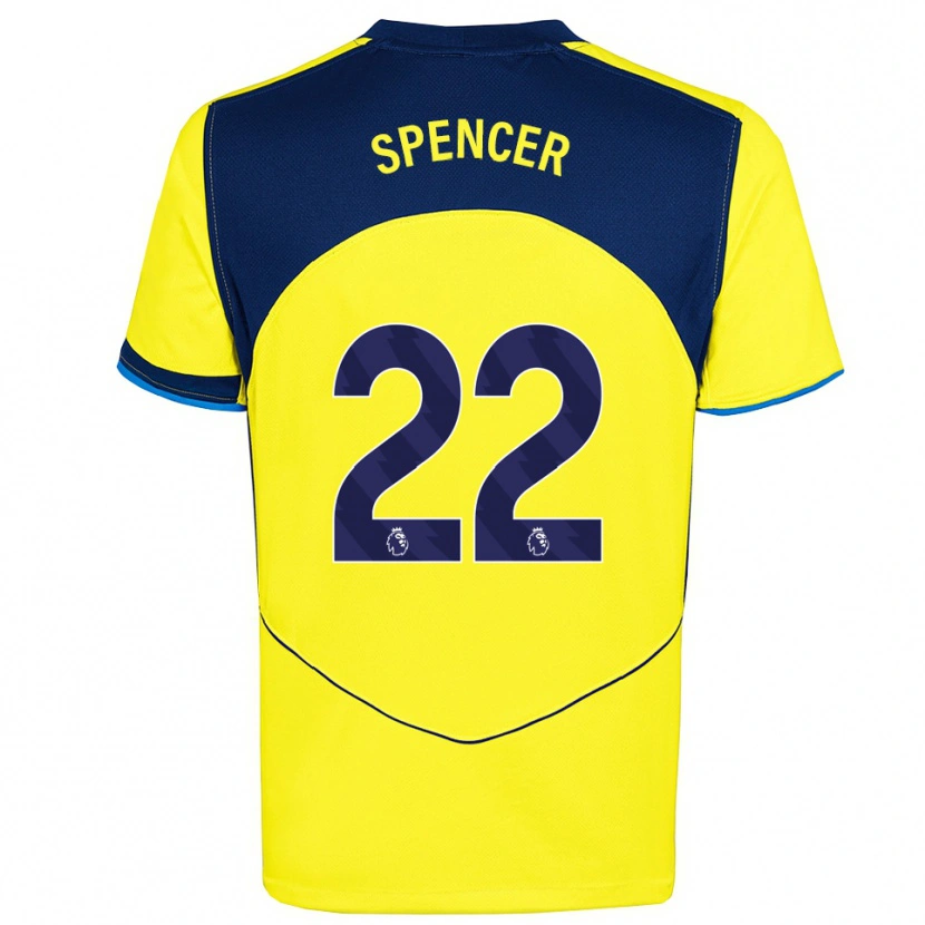 Danxen Herren Rebecca Spencer #22 Gelb Marineblau Ausweichtrikot Trikot 2025/26 T-Shirt Österreich