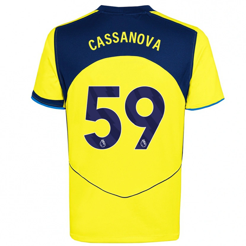 Danxen Herren Dante Cassanova #59 Gelb Marineblau Ausweichtrikot Trikot 2025/26 T-Shirt Österreich
