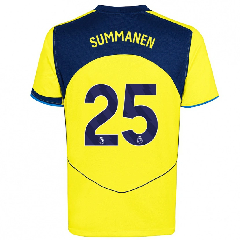 Danxen Herren Eveliina Summanen #25 Gelb Marineblau Ausweichtrikot Trikot 2025/26 T-Shirt Österreich