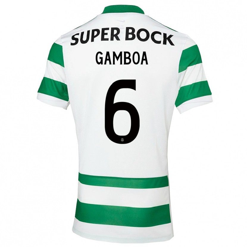 Danxen Damen Sandro Gambôa #6 Grün Weiß Heimtrikot Trikot 2025/26 T-Shirt Österreich