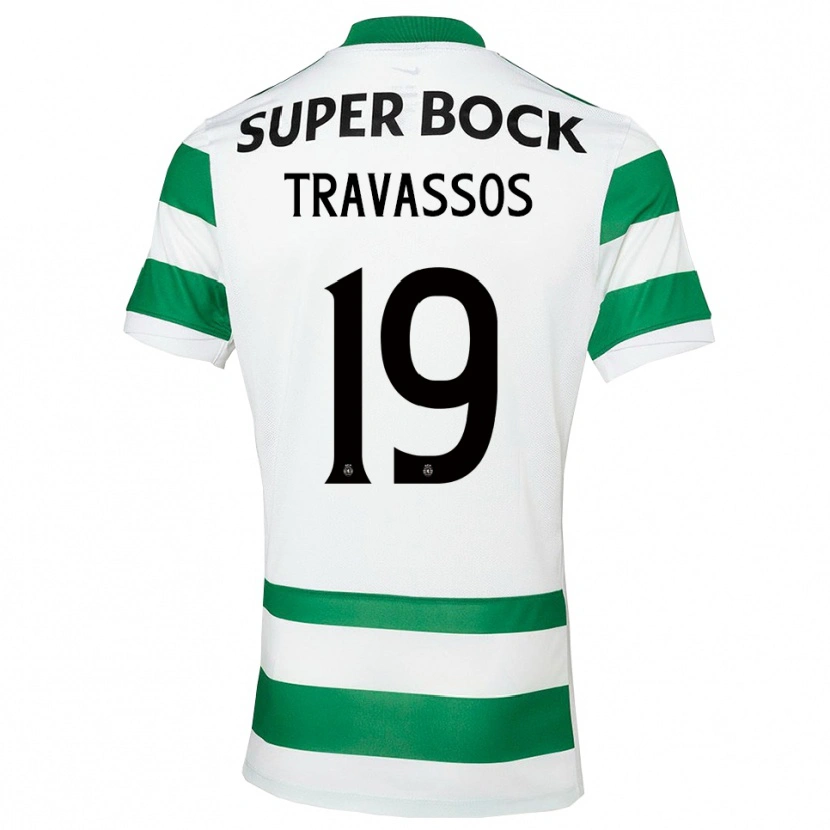 Danxen Damen Diogo Travassos #19 Grün Weiß Heimtrikot Trikot 2025/26 T-Shirt Österreich