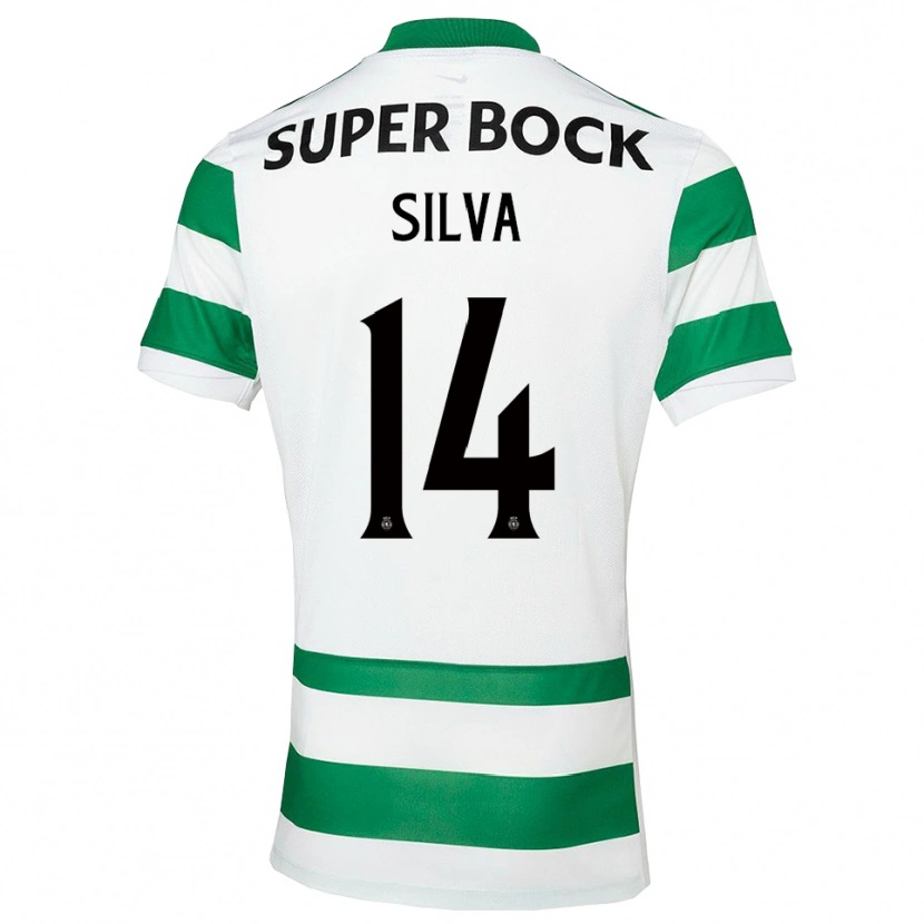 Danxen Damen Guilherme Silva #14 Grün Weiß Heimtrikot Trikot 2025/26 T-Shirt Österreich
