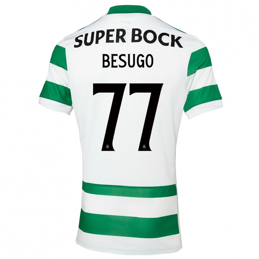 Danxen Damen Rafael Besugo #77 Grün Weiß Heimtrikot Trikot 2025/26 T-Shirt Österreich