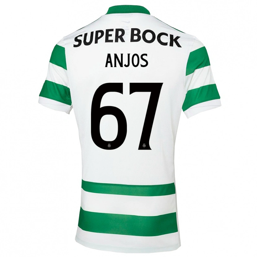 Danxen Damen Lucas Anjos #67 Grün Weiß Heimtrikot Trikot 2025/26 T-Shirt Österreich