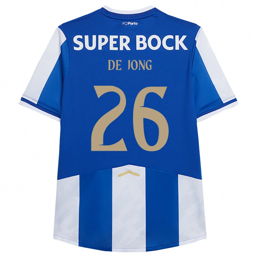 Danxen Damen Luuk De Jong #26 Blau Weiß Heimtrikot Trikot 2025/26 T-Shirt Österreich
