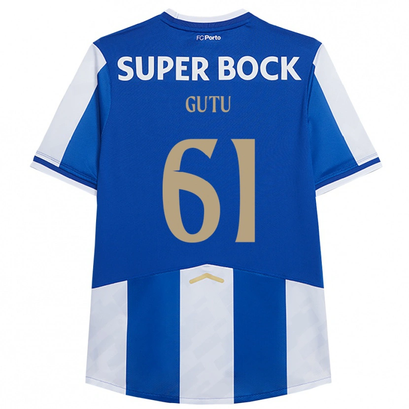 Danxen Damen Denis Gutu #61 Blau Weiß Heimtrikot Trikot 2025/26 T-Shirt Österreich