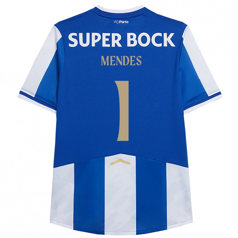 Danxen Damen Francisco Mendes #1 Blau Weiß Heimtrikot Trikot 2025/26 T-Shirt Österreich