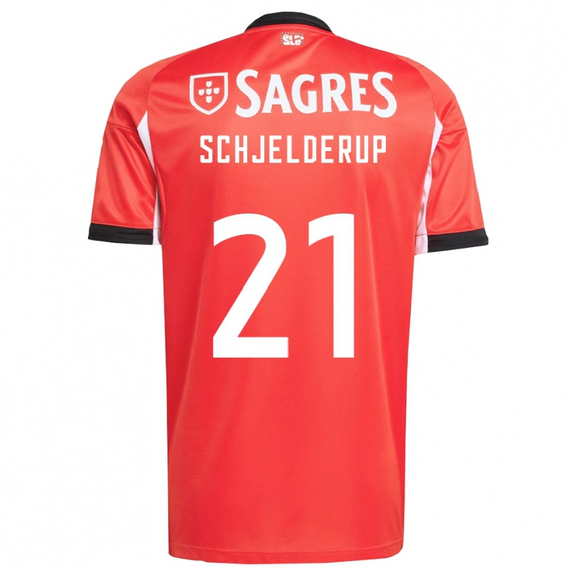 Danxen Damen Andreas Schjelderup #21 Rot Weiß Heimtrikot Trikot 2025/26 T-Shirt Österreich