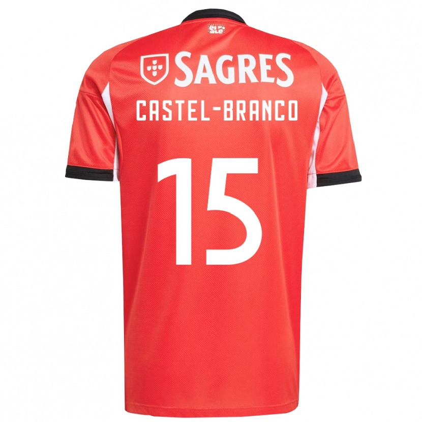 Danxen Damen Diego Castel Branco #15 Rot Weiß Heimtrikot Trikot 2025/26 T-Shirt Österreich