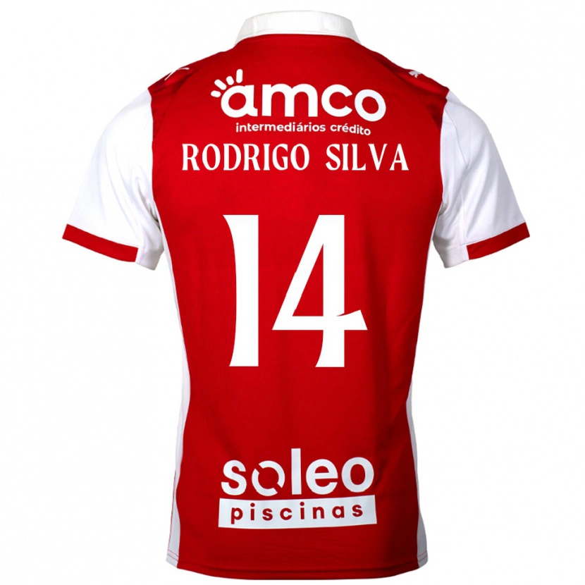 Danxen Damen Rodrigo Silva #14 Rot Weiß Heimtrikot Trikot 2025/26 T-Shirt Österreich