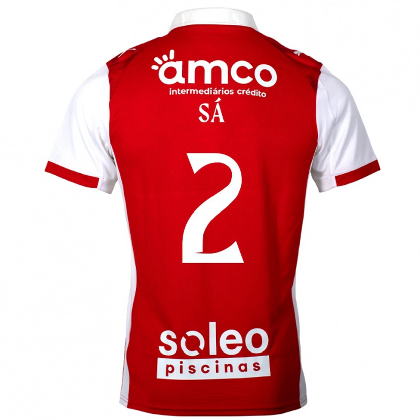 Danxen Damen Henrique Sá #2 Rot Weiß Heimtrikot Trikot 2025/26 T-Shirt Österreich