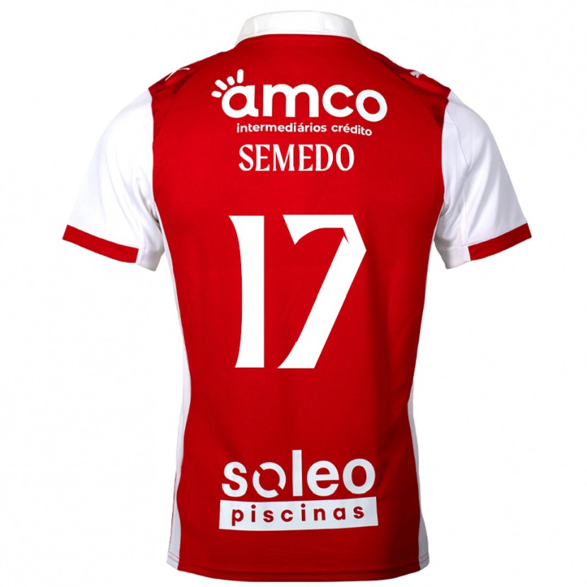 Danxen Damen Afonso Semedo #17 Rot Weiß Heimtrikot Trikot 2025/26 T-Shirt Österreich