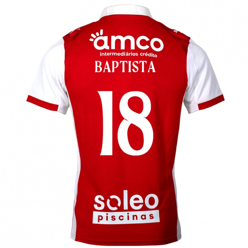 Danxen Damen Tiago Baptista #18 Rot Weiß Heimtrikot Trikot 2025/26 T-Shirt Österreich