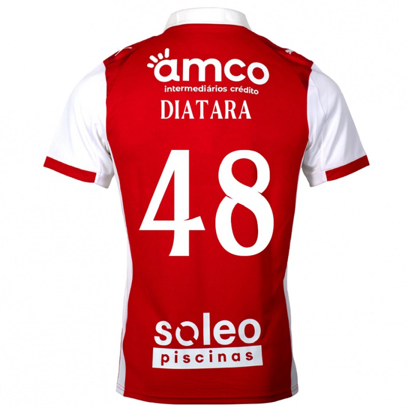 Danxen Damen Samba Diatara #48 Rot Weiß Heimtrikot Trikot 2025/26 T-Shirt Österreich