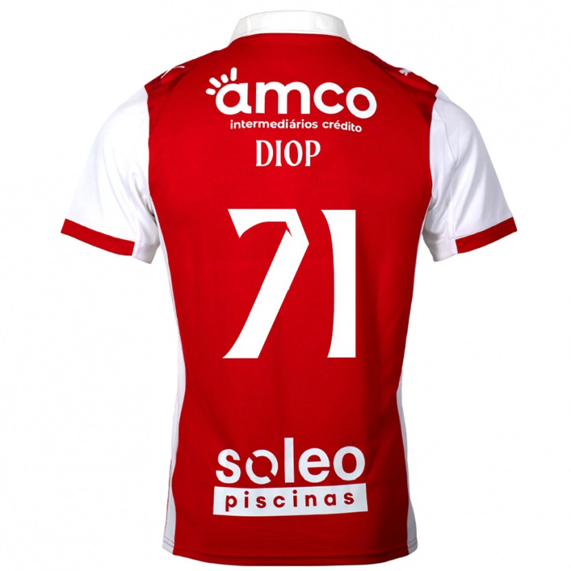 Danxen Damen Mamadou Diop #71 Rot Weiß Heimtrikot Trikot 2025/26 T-Shirt Österreich