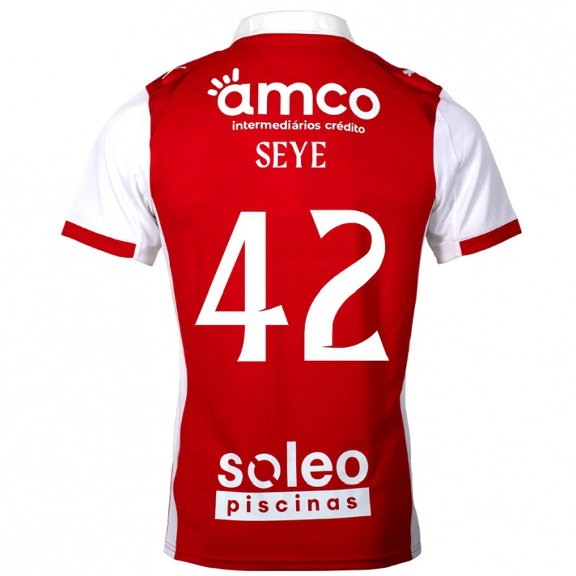 Danxen Damen Modou Seye #42 Rot Weiß Heimtrikot Trikot 2025/26 T-Shirt Österreich