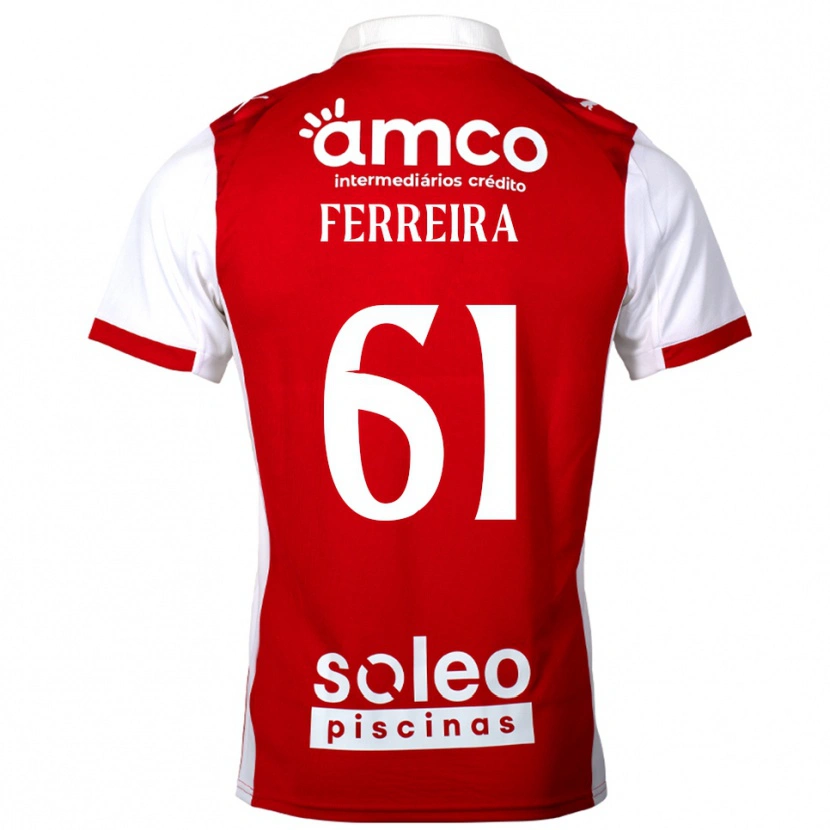 Danxen Damen Tiago Ferreira #61 Rot Weiß Heimtrikot Trikot 2025/26 T-Shirt Österreich