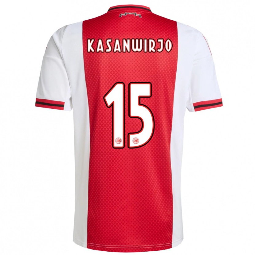 Danxen Damen Kennynho Kasanwirjo #15 Rot Weiß Heimtrikot Trikot 2025/26 T-Shirt Österreich
