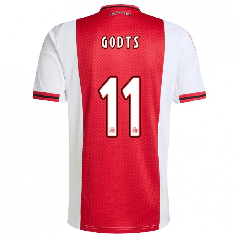 Danxen Damen Mika Godts #11 Rot Weiß Heimtrikot Trikot 2025/26 T-Shirt Österreich