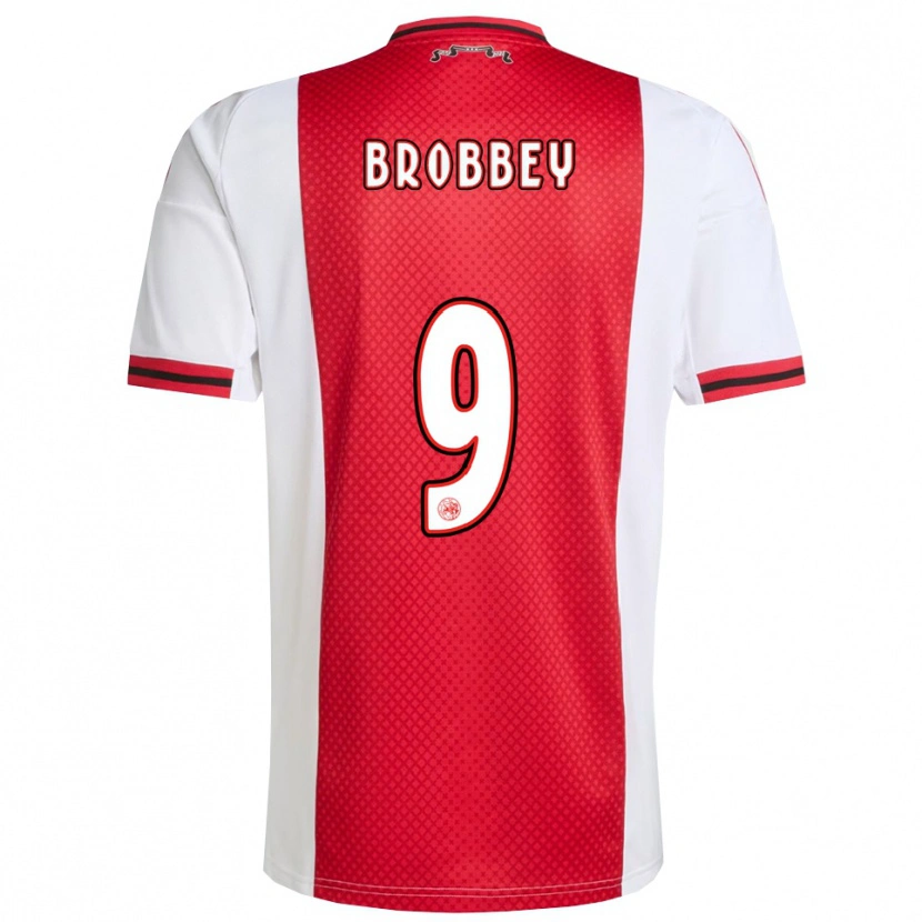 Danxen Damen Brian Brobbey #9 Rot Weiß Heimtrikot Trikot 2025/26 T-Shirt Österreich