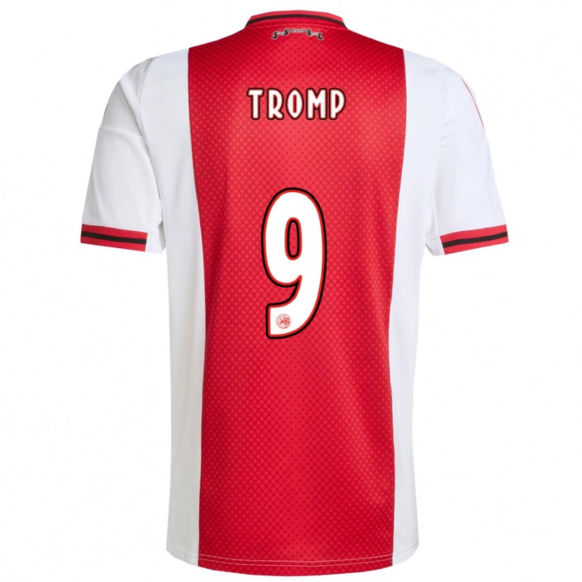 Danxen Damen Nikita Tromp #9 Rot Weiß Heimtrikot Trikot 2025/26 T-Shirt Österreich